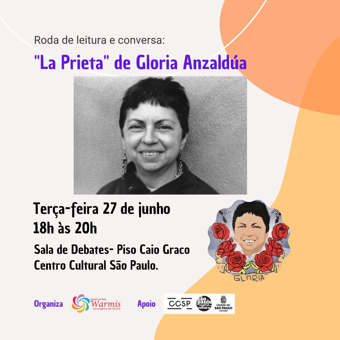 Roda de Leitura e Conversa: "La Prieta" de Gloria Anzaldúa