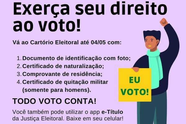 Exerça seu direito ao voto